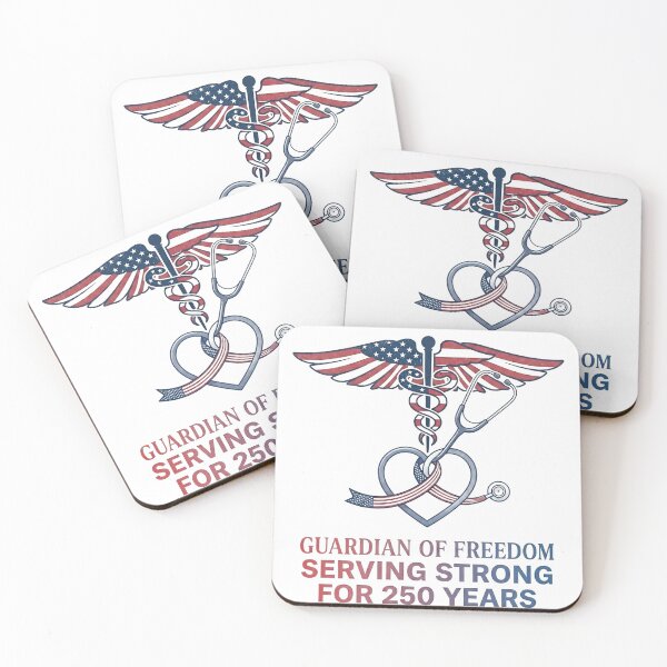 Item preview, Guardian of Freedom Serving Strong for 250 Years – Patriotic Nurse & Doctor USA Medical Design designed and sold by softgraphics.