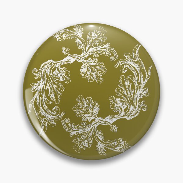 Item preview, white heraldic vintage ornament designed and sold by JustasVebra.