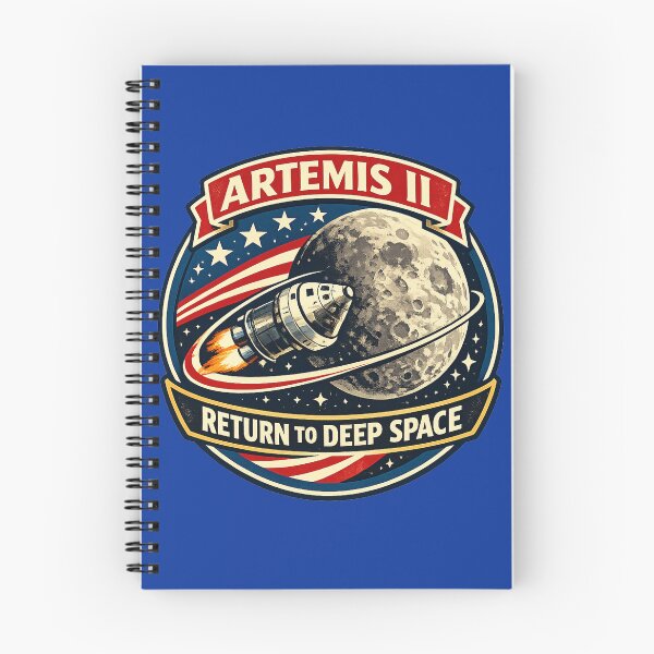 Item preview, Artemis II Retro Badge Vintage Mission designed and sold by UnicornDreamers.