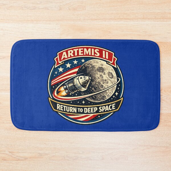 Item preview, Artemis II Retro Badge Vintage Mission designed and sold by UnicornDreamers.
