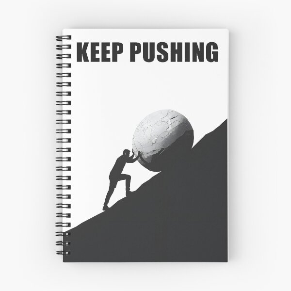 Item preview, Minimalist Motivational Poster – Keep Pushing Aesthetic designed and sold by moreprnts.