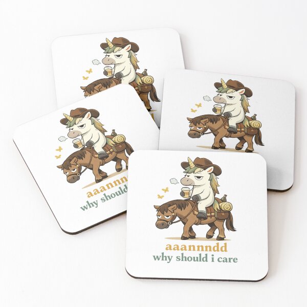 Item preview, Why Should I Care Unicorn Funny Quote Design designed and sold by SoftSproutstu.
