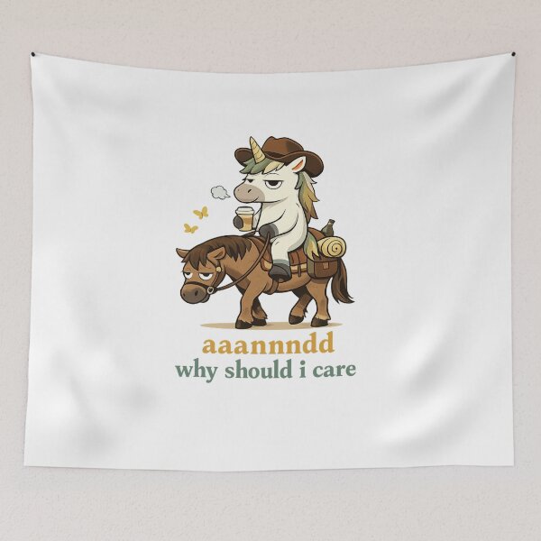 Item preview, Why Should I Care Unicorn Funny Quote Design designed and sold by SoftSproutstu.