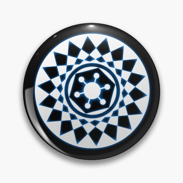 Item preview, Crop circle neon blue white designed and sold by MessageToEarth.