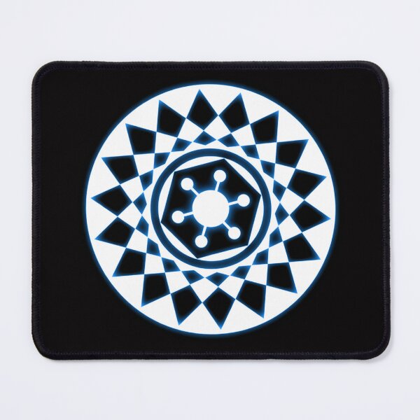 Item preview, Crop circle neon blue white designed and sold by MessageToEarth.