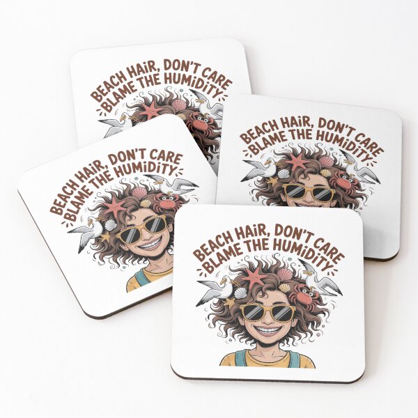Item preview, Beach Hair Don’t Care Blame the Humidity Funny Goa Beach– Summer Vacation Travel Humor Design designed and sold by Globalcitytees.