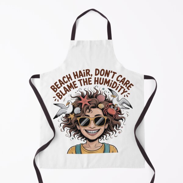 Item preview, Beach Hair Don’t Care Blame the Humidity Funny Goa Beach– Summer Vacation Travel Humor Design designed and sold by Globalcitytees.