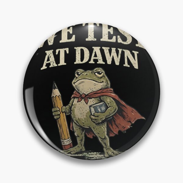 Item preview, Funny Frog Student We Test At Dawn Exam Humor designed and sold by haitrieuic96.