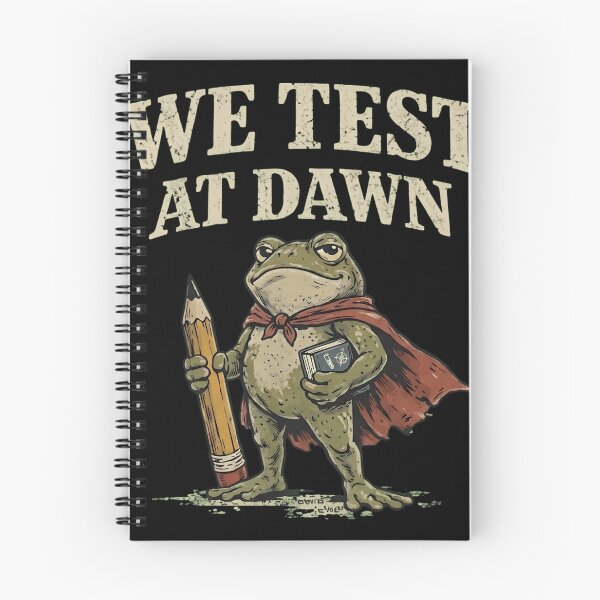 Item preview, Funny Frog Student We Test At Dawn Exam Humor designed and sold by haitrieuic96.