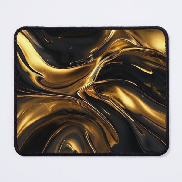 Item preview, Luxury Liquid Gold and Deep Black Marble Abstract designed and sold by Sirin1712.