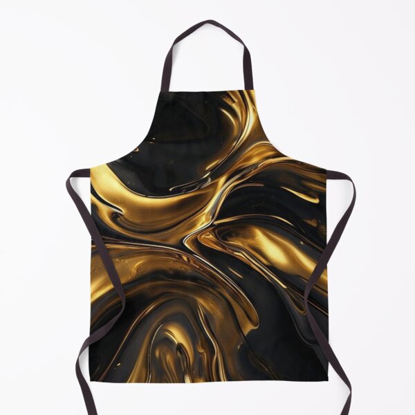 Item preview, Luxury Liquid Gold and Deep Black Marble Abstract designed and sold by Sirin1712.