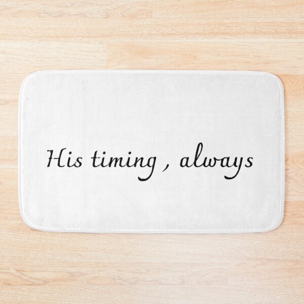 Item preview, His Timing Always Minimalist Faith Aesthetic Design designed and sold by Yvisimplelife.