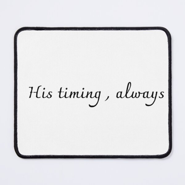 Item preview, His Timing Always Minimalist Faith Aesthetic Design designed and sold by Yvisimplelife.