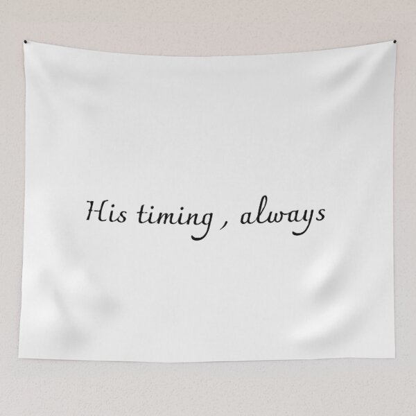 Item preview, His Timing Always Minimalist Faith Aesthetic Design designed and sold by Yvisimplelife.