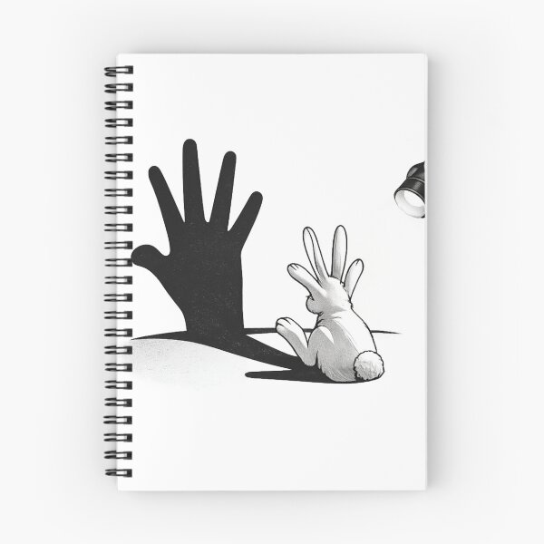 Item preview, Rabbit Shadow Hand Art Surreal Bunny Design designed and sold by SoftSproutstu.
