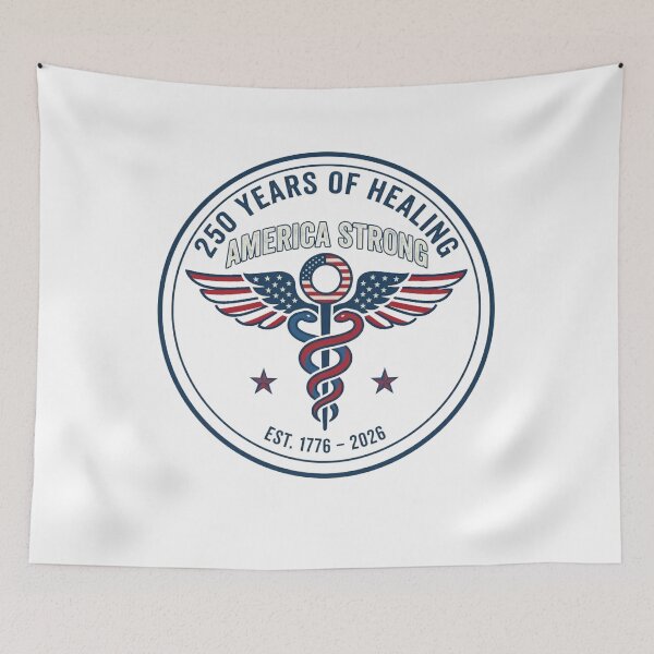 Item preview, Guardian of Freedom Serving Strong for 250 Years – Patriotic Nurse & Doctor USA Medical Design designed and sold by softgraphics.
