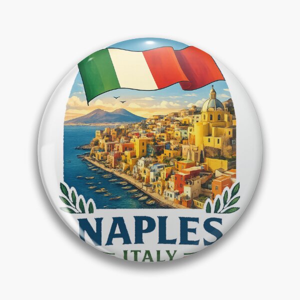 Item preview, Naples Italy Travel Art Emblem designed and sold by francous03.