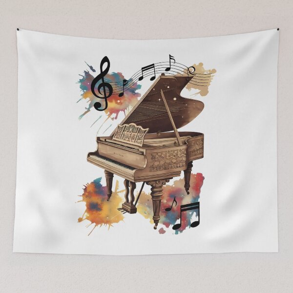 Item preview, Vintage Cosmic Piano – World Music Day designed and sold by Art-Arcade6.