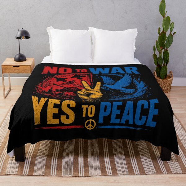 Item preview, No To War Yes To Peace Graphic Tee | Peace Symbol Design designed and sold by IdentityThread.