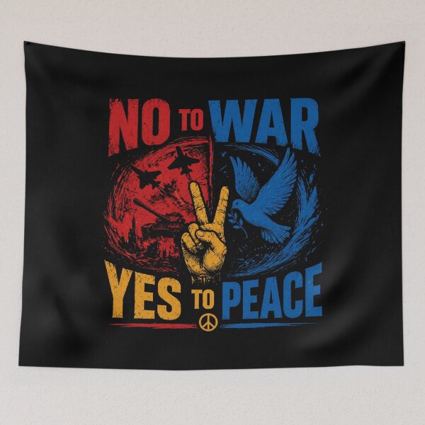 Item preview, No To War Yes To Peace Graphic Tee | Peace Symbol Design designed and sold by IdentityThread.