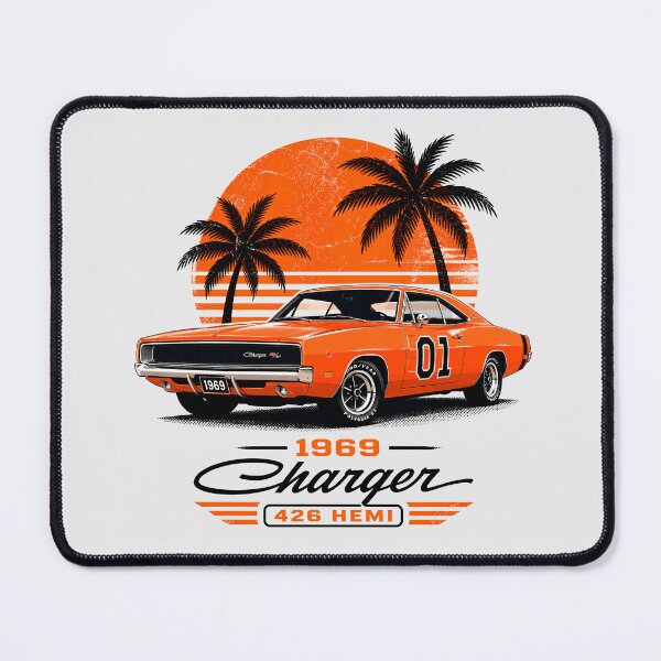 Item preview, 1969 Charger 426 HEMI Orange Sunset Retro Design designed and sold by EdGraphy.