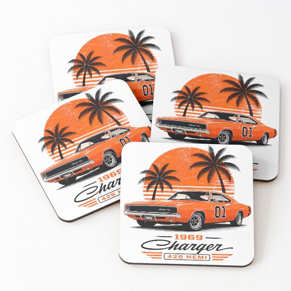 Item preview, 1969 Charger 426 HEMI Orange Sunset Retro Design designed and sold by EdGraphy.