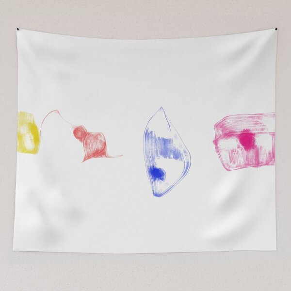 Item preview, Art Potpourri  Minimalist Primitive Abstract Digital Painting with White Background designed and sold by masabo.