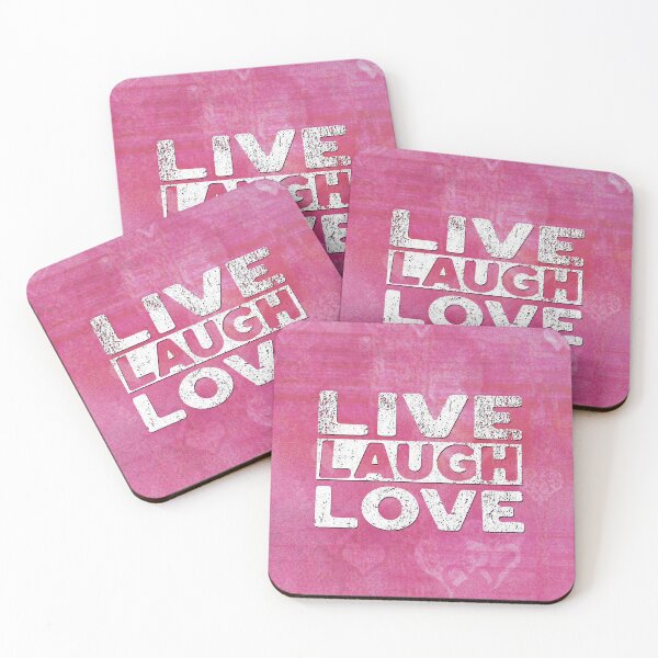 Item preview, Live laugh Love | Pink designed and sold by bookstackdream.