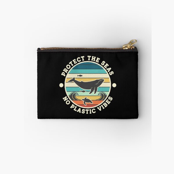 Item preview, Protect the Seas No Plastic Vibes | Retro Earth Day Ocean Awareness designed and sold by Axivra.