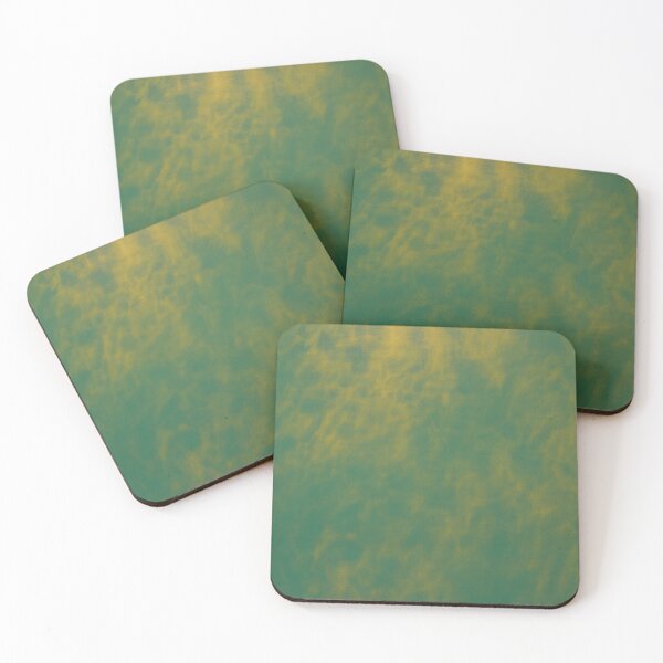 Item preview, Minimalist Teal and Gold Abstract Texture Pattern designed and sold by Midnight Veil Designs.