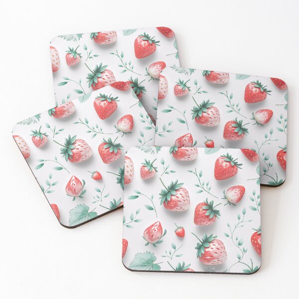 Item preview, strawberry with leaves pattern designed and sold by TanyaLovus.