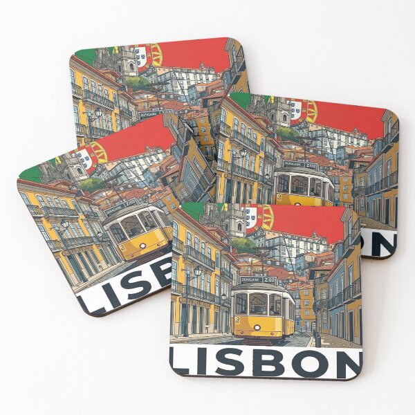 Item preview, Lisbon Portugal Travel Art Vintage designed and sold by francous03.