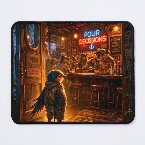 Item preview, The Last Door Open — Pour Decisions Wren Art designed and sold by A Sinister Sly.