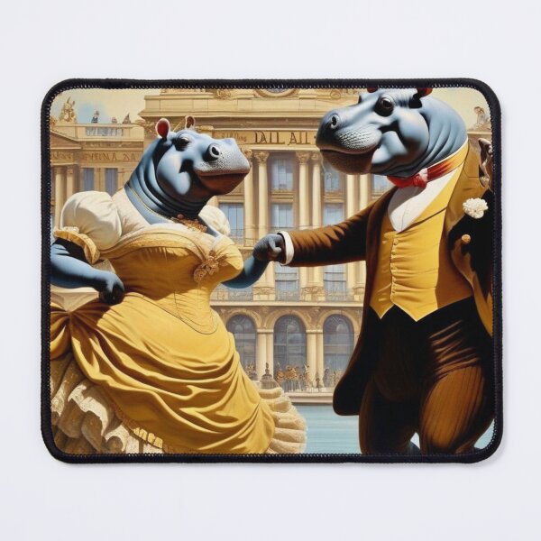 Item preview, Viennese Waltz Hippos – Elegant Dancing Fantasy Art designed and sold by PhilDreams.