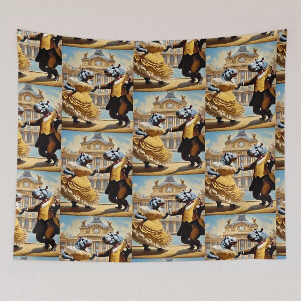 Item preview, Viennese Waltz Hippos – Elegant Dancing Fantasy Art designed and sold by PhilDreams.