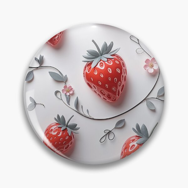 Item preview, strawberry with leaves pattern designed and sold by TanyaLovus.