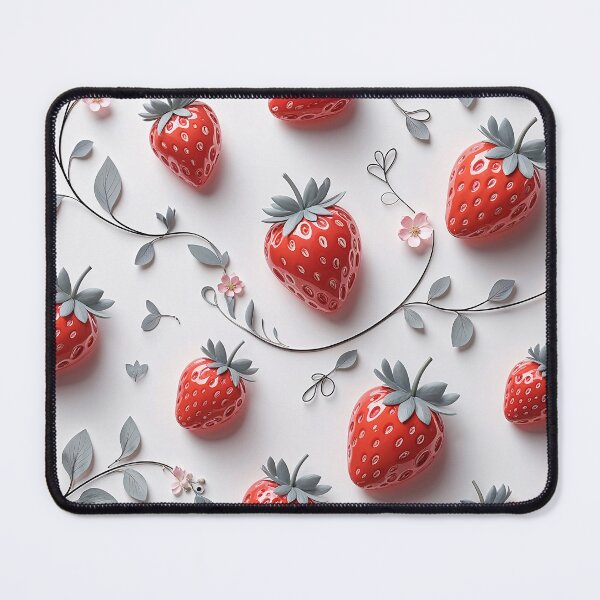 Item preview, strawberry with leaves pattern designed and sold by TanyaLovus.