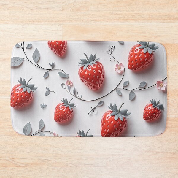 Item preview, strawberry with leaves pattern designed and sold by TanyaLovus.