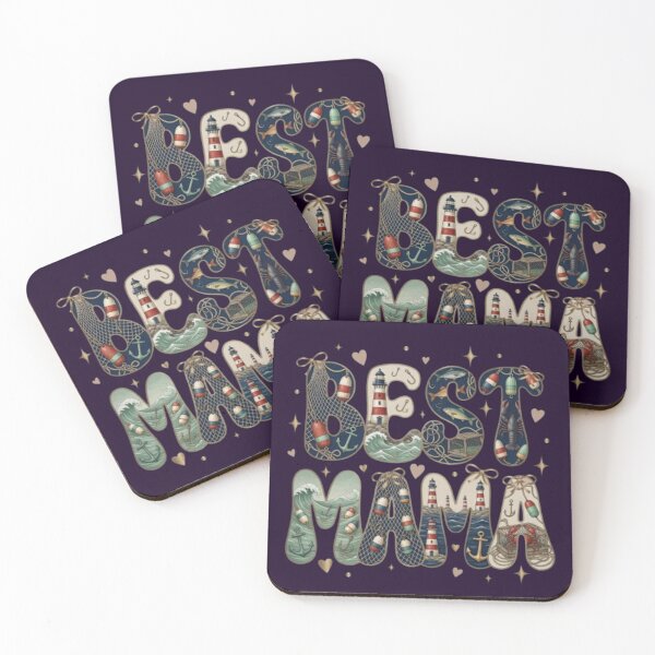 Item preview, Best Mama Nautical Fishing Village designed and sold by Syrupulse.