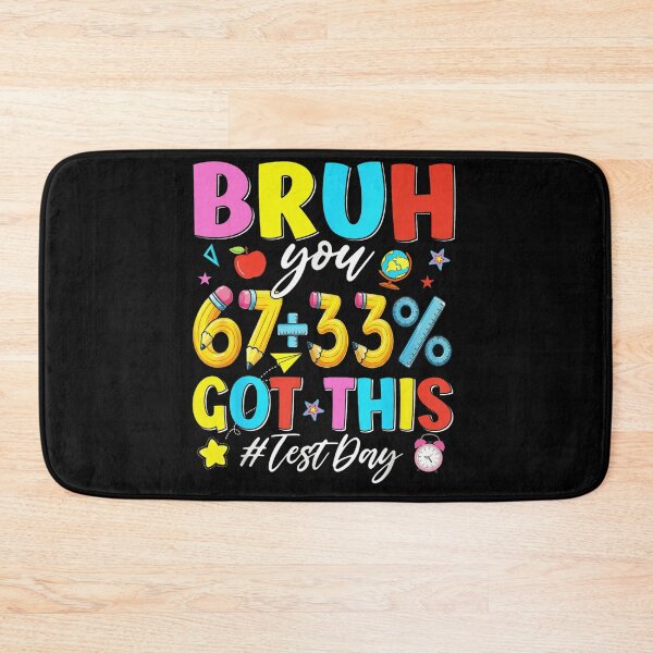 Item preview, Bruh You Got This Test Day Funny School Supplies Pencil Apple Art designed and sold by Capisedo.