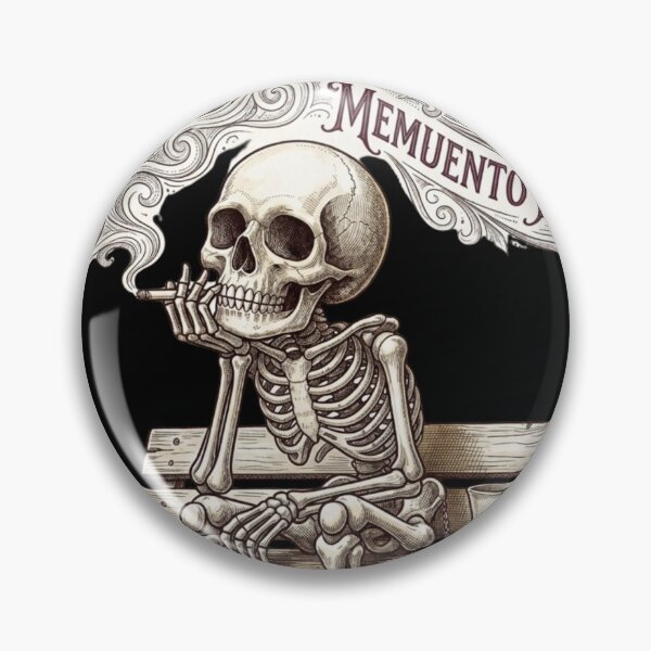 Item preview, Overthinking Skeleton Memento Mori Art designed and sold by Zenvique Art.
