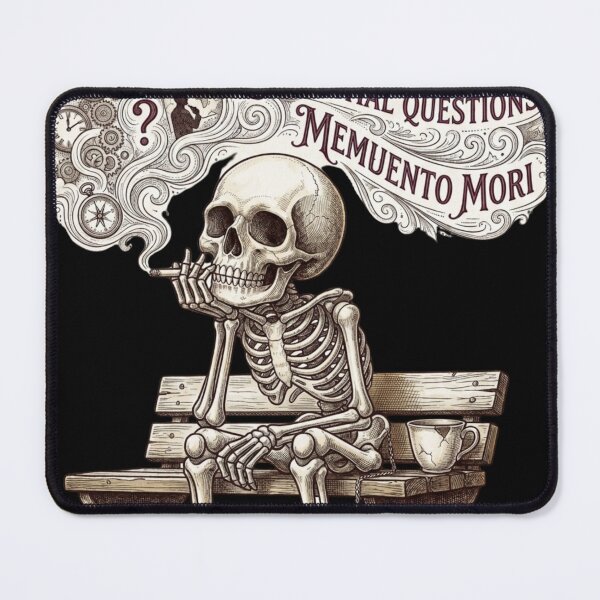 Item preview, Overthinking Skeleton Memento Mori Art designed and sold by Zenvique Art.