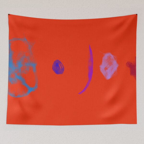 Item preview, Art Potpourri  Minimalist Abstract Digital Painting with Orange Background designed and sold by masabo.