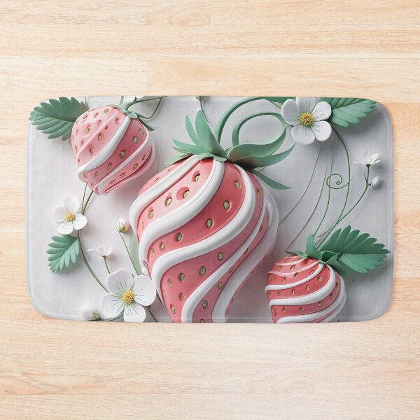 Item preview, strawberry with leaves pattern designed and sold by TanyaLovus.