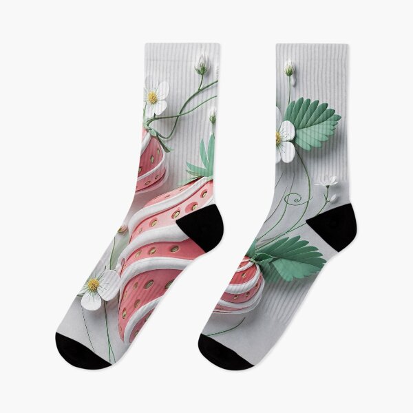 Item preview, strawberry with leaves pattern designed and sold by TanyaLovus.