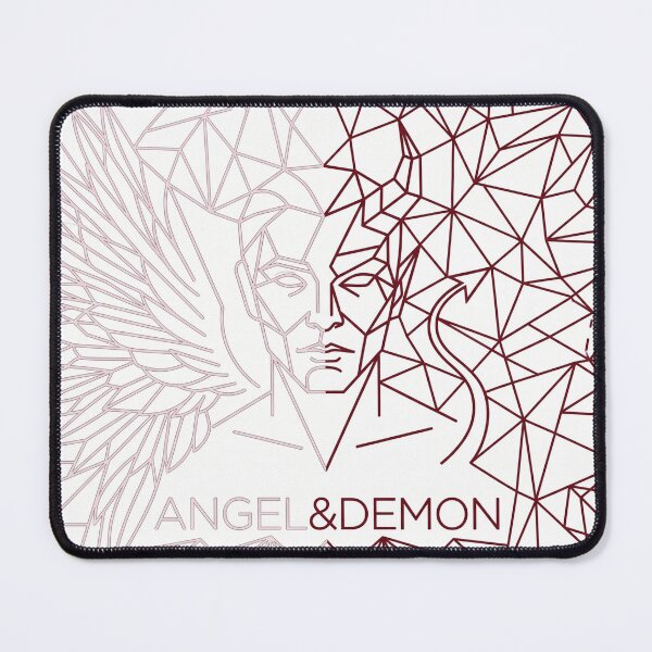 Item preview, Stark Minimalist Duality Angel & Demon Art designed and sold by MarCinu Art.