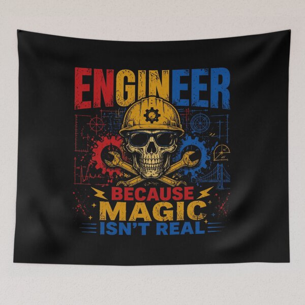 Item preview, Funny Engineer Shirt – Because Magic Isn’t Real Engineering Humor Tee designed and sold by IdentityThread.