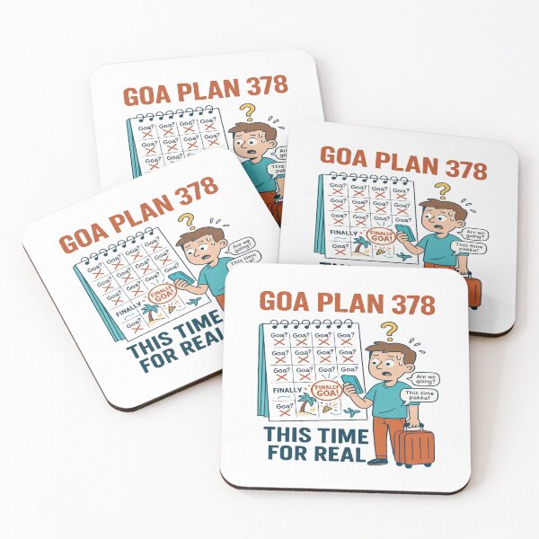Item preview, Goa Plan 378 This Time For Real Funny – Goa Trip Planning Humor Beach Vacation Design designed and sold by Globalcitytees.