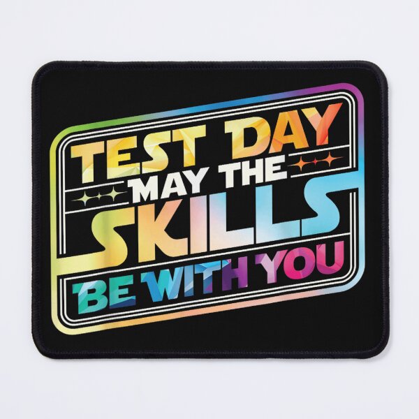 Item preview, Test Day May The Skills Be With You Retro Rainbow School Testing designed and sold by Capisedo.