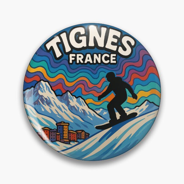 Item preview, Tignes France Trippy Art Travel designed and sold by TomFrontierArt.